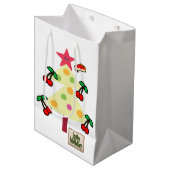Kerstakerbomen Jolly Holiday Gift Bags Medium Cadeauzakje (Voorkant Gekanteld)