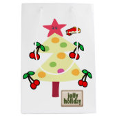 Kerstakerbomen Jolly Holiday Gift Bags Medium Cadeauzakje (Voorkant)