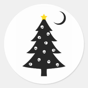 Kerstakerbonusboom Ronde Sticker