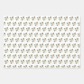 Kerstakerboom: feestdag inpakpapier vel (Voorkant 3)