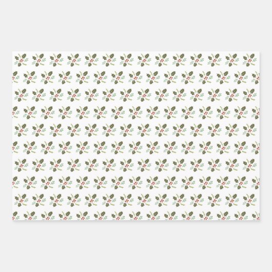 Kerstakerboom: feestdag inpakpapier vel (Voorkant 3)