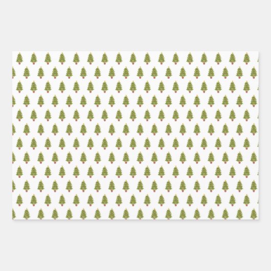 Kerstakerboom: feestdag inpakpapier vel (Voorkant 2)