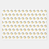 Kerstakerboom: feestdag inpakpapier vel (Voorkant)