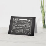 Kerstakergeschrift voor Chalkboard Feestdagen Kaart<br><div class="desc">Pas dit punt van de Verse van de Bijbel van Kerstmis met de Manuscript van de Passage van Isaaah 9:6 aan.. Aan ons wordt een zoon gegeven: en zijn naam wordt Wonderful genoemd, Counselor, The MIGHTY GOD, The Edelduurzame Vader, The Prince of Peace. ~Isaiah 9:6 Donkergrijs en zwart karton met...</div>