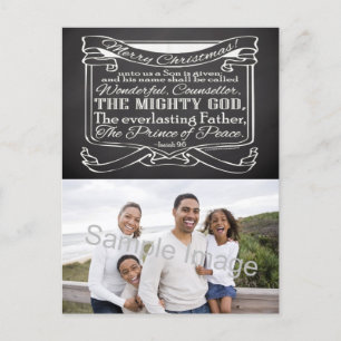 Kerstakergeschrift voor Chalkboard Feestdagenkaart