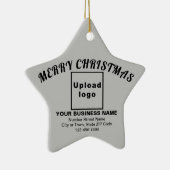 Kerstakergrijze keramische keramische versiering keramisch ornament (Rechts)