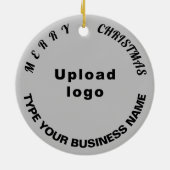 Kerstakergrijze keramische versiering keramisch ornament (Achterkant)