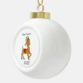 Kerstakerkerkeramiek bij Doe-mee Keramische Bal Ornament (Rechts)