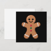 Kerstakerkoekje met kerstkoekje Baking Holiday Feestdagenkaart (Voorkant / Achterkant)