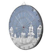 Kerstakerlandschap Dartbord (Voorkant Rechts)