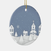 Kerstakerlandschap Keramisch Ornament (Rechts)