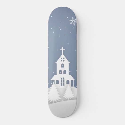 Kerstakerlandschap Persoonlijk Skateboard (Voorkant)