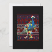 Kerstakerlicht met pacock lights Ugly Sweater Goat Save The Date (Voorkant)