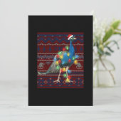 Kerstakerlicht met pacock lights Ugly Sweater Goat Save The Date (Staand voorkant)