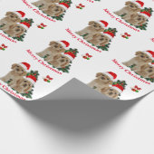 Kerstakerpapier voor het inpakken van Cockerspanie Cadeaupapier (Hoek)