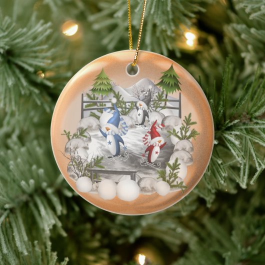Kerstakerpinguïn Ornament (Boom)