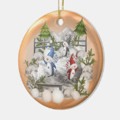 Kerstakerpinguïn Ornament (Links)