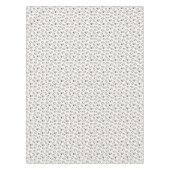 Kerstakerpinguïns op witte kerst tafelkleed (Voorkant)