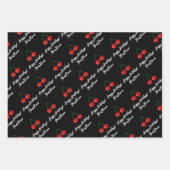 Kerstakerplezier Vakantieblad voor feestdagen Inpakpapier Vel (Voorkant 2)