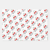 Kerstakerplezier Vakantieblad voor feestdagen Inpakpapier Vel (Voorkant)