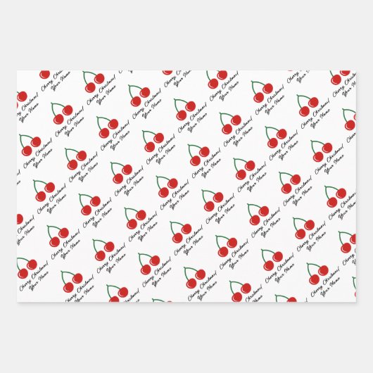 Kerstakerplezier Vakantieblad voor feestdagen Inpakpapier Vel (Voorkant)