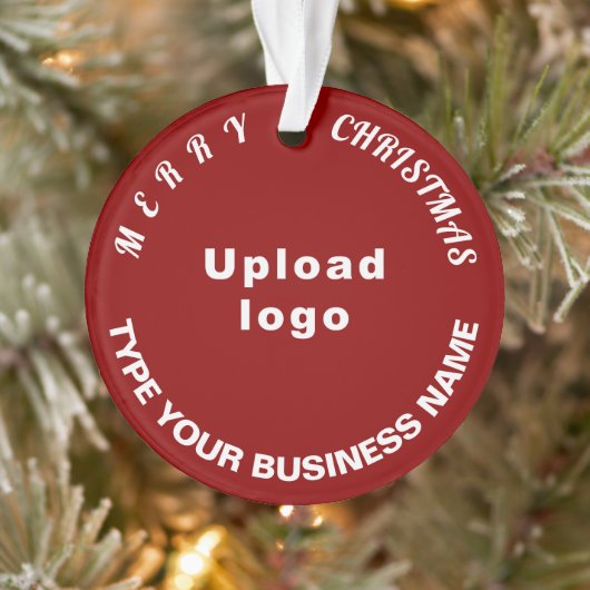 Kerstakerrode cirkel acrylversiering ornament (Boom)