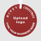 Kerstakerrode cirkel acrylversiering ornament (achterkant)