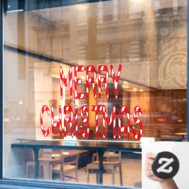 Kerstakersnoepje Thuis & Storefront Vinyl Raamsticker