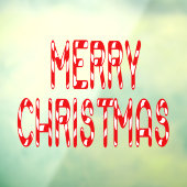 Kerstakersnoepje Thuis & Storefront Vinyl Raamsticker (Vel 3)