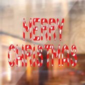 Kerstakersnoepje Thuis & Storefront Vinyl Raamsticker (Vel 2)