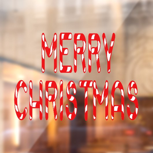 Kerstakersnoepje Thuis & Storefront Vinyl Raamsticker (Vel 2)