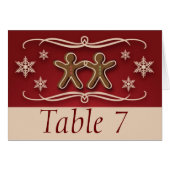 Kerstakertafel voor ingerbrood (Voorkant Horizontaal)