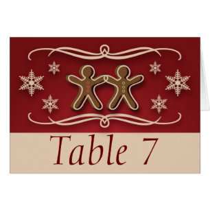 Kerstakertafel voor ingerbrood