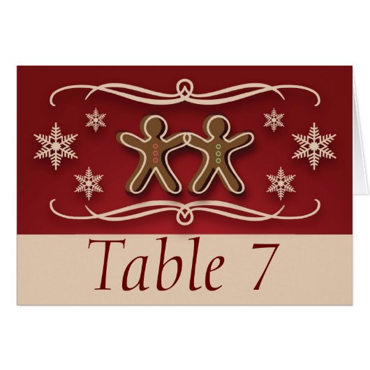 Kerstakertafel voor ingerbrood (Voorkant Horizontaal)