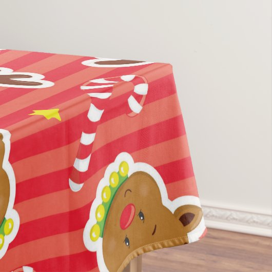 Kerstakertafelkleden van rendiersuikerriet tafelkleed (Voorbeeld)