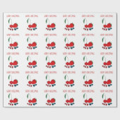 Kerstakertekenmerken voor de Berry-kerstak — Verpa Cadeaupapier (Vlak)