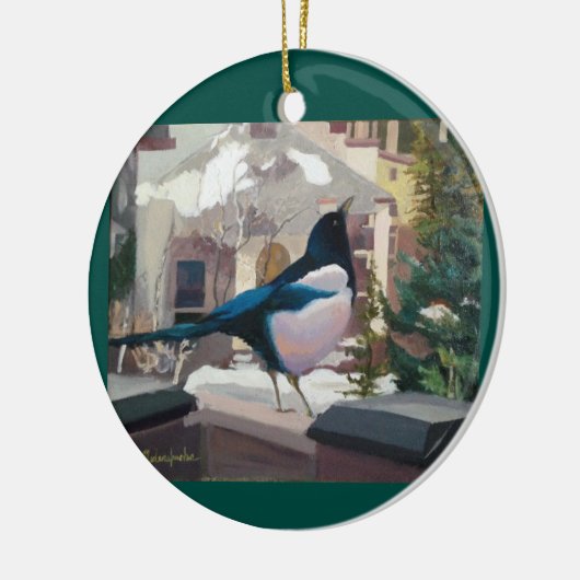 Kerstakerversiering Keramisch Ornament (Links)