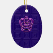 Kerstakerversiering Keramisch Ornament (Achterkant)