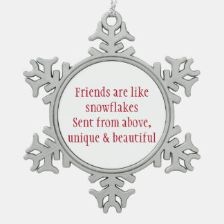 Kerstakerversiering van Heartwarming Tin Sneeuwvlok Ornament