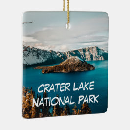 Kerstakerversiering van het nationaal park van het keramisch ornament
