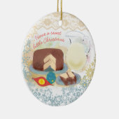 Kerstakerversiering voor bakchocolademelk keramisch ornament (Rechts)