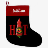 Kerstaking met warme sausfles grote kerstsok (Voorkant)