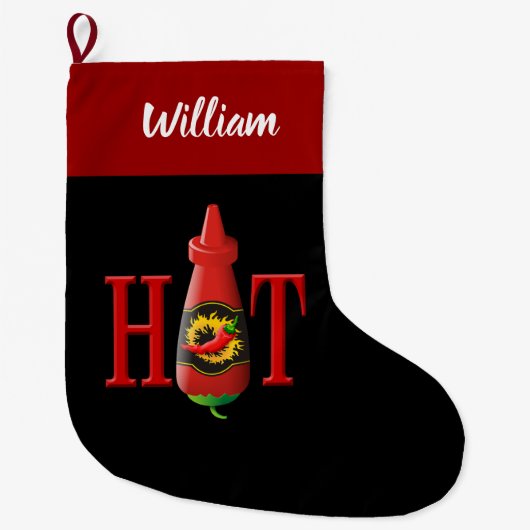 Kerstaking met warme sausfles grote kerstsok (Voorkant)