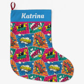 Kerstaking van stripboeken grote kerstsok (Voorkant)