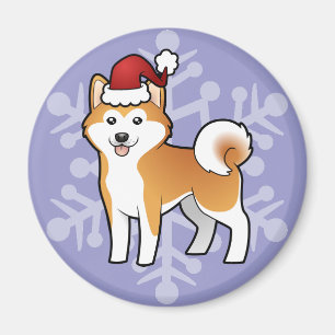 KerstAkita Inu/Shiba Inu Magneet