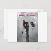 Kerstakkaart voor boomchirurg feestdagenkaart (Voorkant / Achterkant)