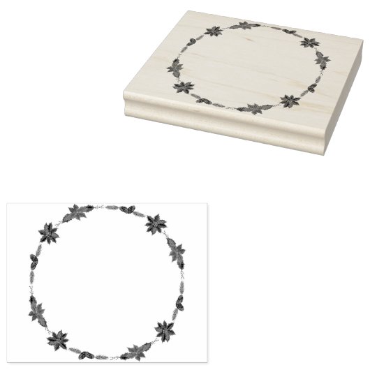 Kerstakkamp Rubberstempel (Gestempeld)