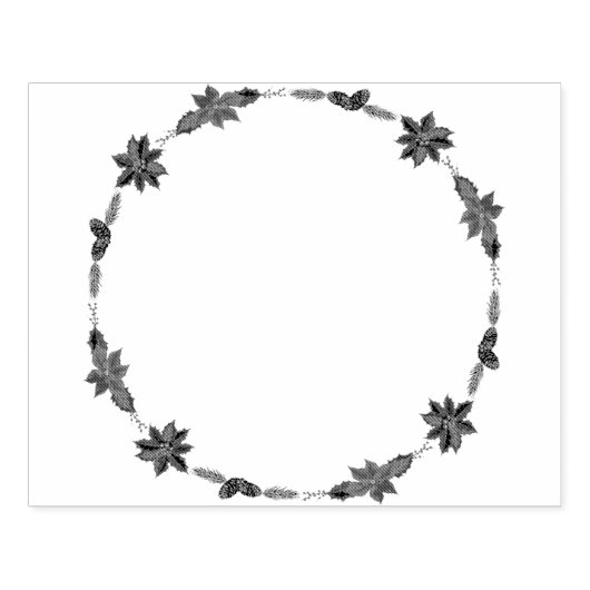 Kerstakkamp Rubberstempel (Afrduk)