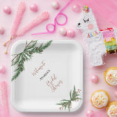 Kerstakken in rood en groen papieren bordje (Feest)