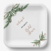 Kerstakken in rood en groen papieren bordje (Voorkant)